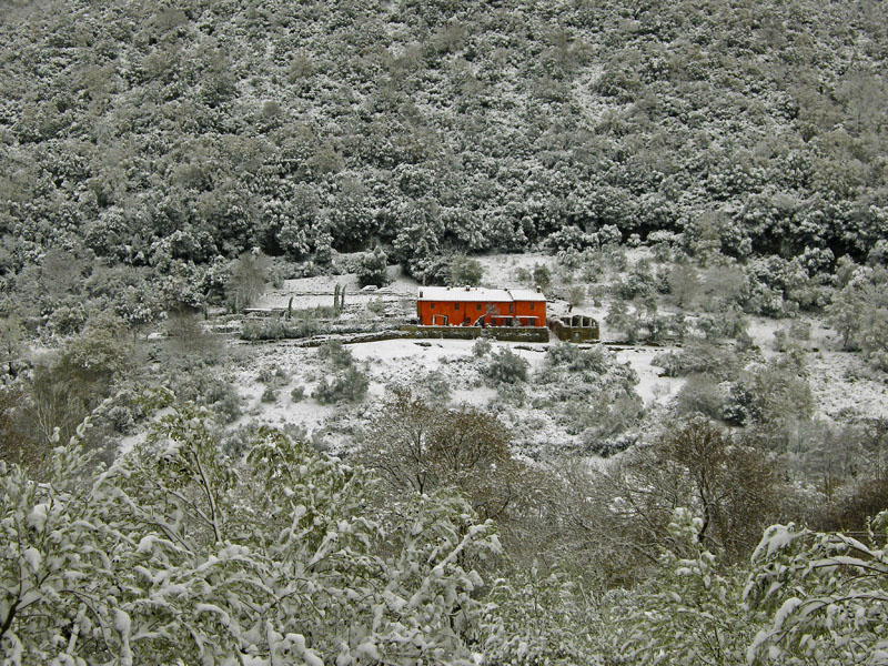 La magica atmosfera del Chianti innevato